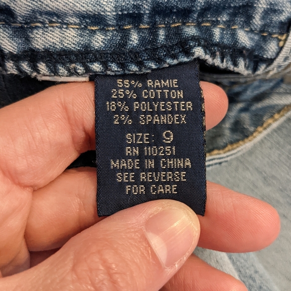 Angels Bermuda Jean Shorts - Picture 8 of 8